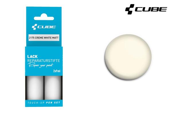 CUBE Lackstift Set CREME WHITE matt 2175