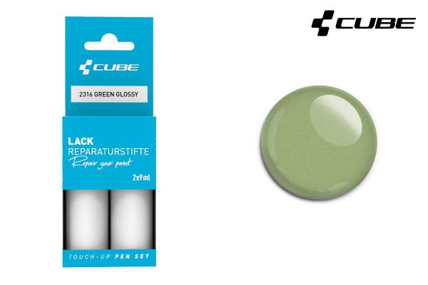 CUBE Lackstift Set GREEN glossy 2316
