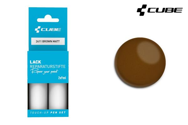 CUBE Lackstift Set BROWN matt 2411