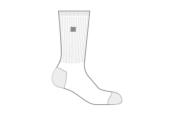 CUBE Socke After Race High Cut Lightweight Größe: 44-47