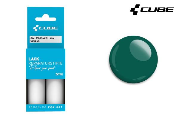 CUBE Lackstift Set METALLIC TEAL glossy 2221
