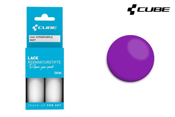CUBE Lackstift Set HYPERPURPLE matt 2249