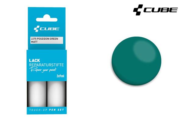CUBE Lackstift Set POSEIDON GREEN matt 2275