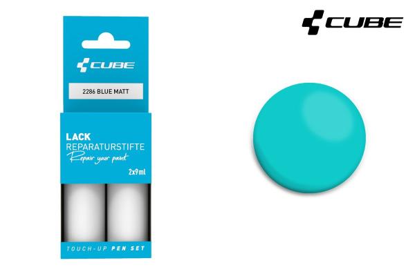 CUBE Lackstift Set BLUE matt 2286