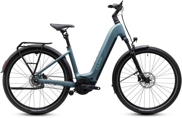Cube Touring Hybrid Deluxe SLX 800 greengranit'n'green Gr&ouml;&szlig;e: Easy Entry 46 cm