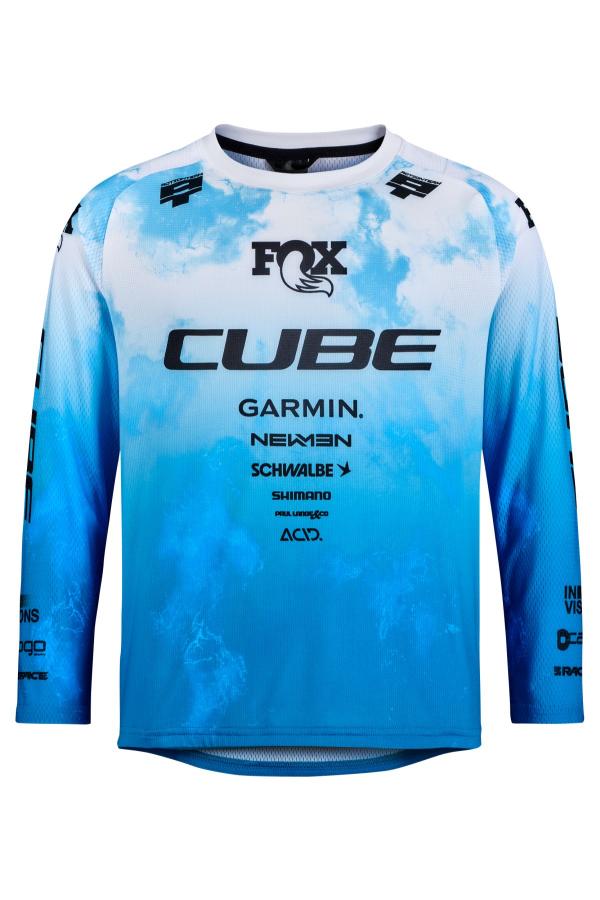 CUBE MTB Trikot ROOKIE X Actionteam langarm Gr&ouml;&szlig;e: L (134/140)