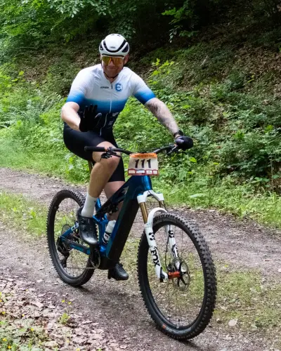Speckrennen 2026 - Lucas mit dem Cube Stereo Hybrid ONE44 HPC AT 800 actionteam